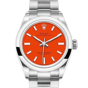 【2025年01月】ロレックス オイスターパーペチュアル 277200 ステンレススチール 31mm コーラルレッド 中古品