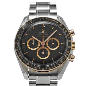 【2025年11月】オメガ スピードマスターアポロ15号 35周年記念限定 3366.51 ステンレススティール 42.4mm ブラック 中古品