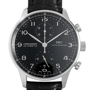 【2025年07月】IWC ポルトギーゼ IW371438 ステンレススチール  41mm ブラック 中古品