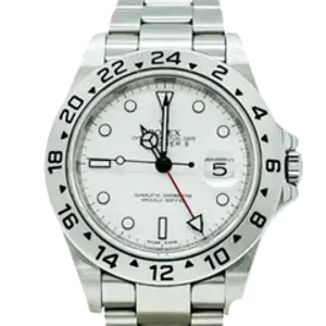 【2025年06月】ロレックス エクスプローラー2ルーレット刻印　ランダム番 16570 ステンレススチール 40mm ホワイト 中古品