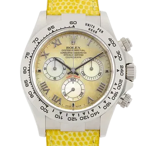 【2025年06月】ロレックス デイトナビーチ 116519 ホワイトゴールド 40mm イエローシェル 中古品