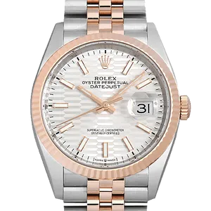 【2023年06月】ロレックス デイトジャスト 126231 ステンレススチール+エバーローズゴールド 36mm シルバー 新品