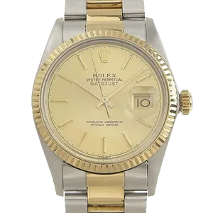 【2023年09月】ロレックス デイトジャスト 16013 ステンレススチール+イエローゴールド 36mm ゴールド 中古品