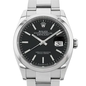 【2023年05月】ロレックス デイトジャスト 126200 ステンレススチール 36mm ブラック 中古品