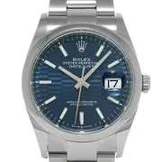 126200 ブルー フルーテッドモチーフ オイスターブレス