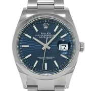 126200 ブルー フルーテッドモチーフ オイスターブレス