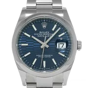 126200 ブルー フルーテッドモチーフ オイスターブレス