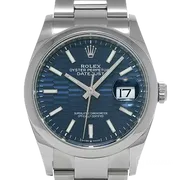 126200 ブルー フルーテッドモチーフ オイスターブレス