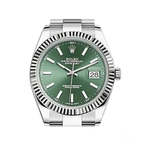 【2025年01月】ロレックス デイトジャスト 126334 ステンレススチール+ホワイトゴールド 41mm ミントグリーン 中古品