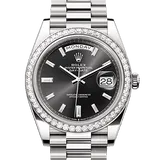 ロレックス デイデイト 228349RBR ブラック ホワイトゴールド 40mm