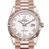 ロレックス デイデイト 128235 ホワイト エバーローズゴールド 36mm