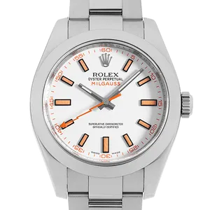 【2024年01月】ロレックス ミルガウス 116400 ステンレススチール 40mm ホワイト 中古品