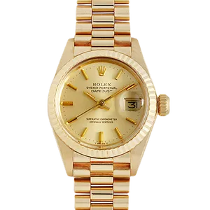 【2025年05月】ロレックス オイスターパーペチュアルデイト 6917 ステンレススチール+イエローゴールド 26mm シャンパンゴールド 中古品