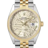 ロレックス デイトジャスト 126233 パーム ステンレススチール+イエローゴールド 36mm