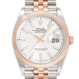 ロレックス デイトジャスト 126231 ホワイト ステンレススチール+エバーローズゴールド 36mm