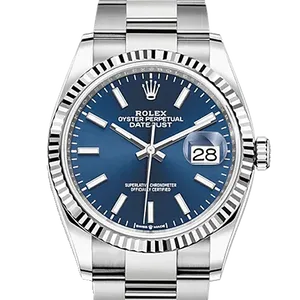 【2024年11月】ロレックス デイトジャスト 126234 ステンレススチール 36mm ブライトブルー 新品