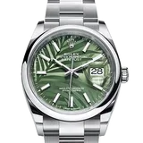 ロレックス デイトジャスト 126200 オリーブグリーン ステンレススチール 36mm