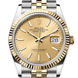 ロレックス デイトジャスト 126233 シャンパンゴールド ステンレススチール+イエローゴールド 36mm