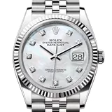 ロレックス デイトジャスト 126234 ホワイトシェル ステンレススチール+ホワイトゴールド 36mm