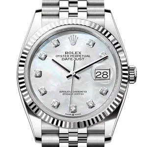 【2025年06月】ロレックス デイトジャスト 126234 ステンレススチール+ホワイトゴールド 36mm ホワイトシェル 新品