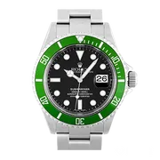 16610LV グリーン ブラック ステンレススチール オイスターブレス