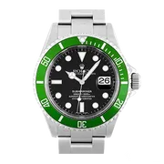16610LV グリーン ブラック ステンレススチール オイスターブレス