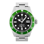 16610LV グリーン ブラック ステンレススチール オイスターブレス