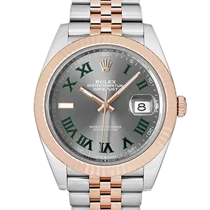 【2024年07月】ロレックス デイトジャスト 126331 ステンレススチール+エバーローズゴールド 41mm スレート 中古品