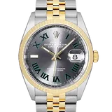 ロレックス デイトジャスト 126233 スレート ステンレススチール+イエローゴールド 36mm