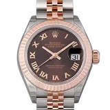 ロレックス デイトジャスト 279171 チョコレート ステンレススチール+エバーローズゴールド 28mm