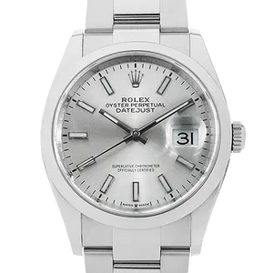 【2025年11月】ロレックス デイトジャスト 126200 ステンレススチール 36mm シルバー 中古品