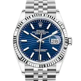 ロレックス デイトジャスト 126234G ダイヤモンド入り、ブライトブルー ステンレススチール+ホワイトゴールド 36mm