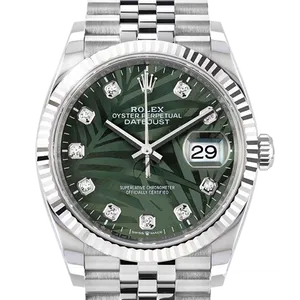 【2022年06月】ロレックス デイトジャスト 126234 ステンレススチール 36mm オリーブグリーン 中古品