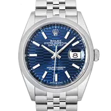 ロレックス デイトジャスト 126200 ブライトブルー ステンレススチール 36mm