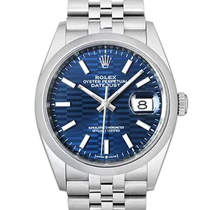 【2025年09月】ロレックス デイトジャスト 126200 ステンレススチール 36mm ブライトブルー 新品