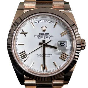 【2022年11月】ロレックス デイデイト 228235 エバーローズゴールド 40mm ホワイト 未使用品
