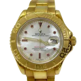 ロレックス ヨットマスター1 16628NGR ホワイトシェル イエローゴールド 40mm