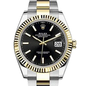 【2025年10月】ロレックス デイトジャスト 126333 ステンレススチール+イエローゴールド 41mm ブラック 中古品