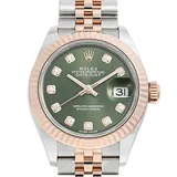 ロレックス デイトジャスト 279171 オリーブグリーン ステンレススチール+エバーローズゴールド 28mm