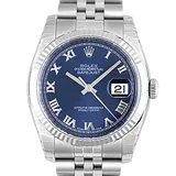 ロレックス デイトジャスト 116234 ブルー ステンレススチール+ホワイトゴールド 36mm