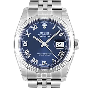 【2022年10月】ロレックス デイトジャスト 116234 ステンレススチール+ホワイトゴールド 36mm ブルー 