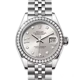 ロレックス デイトジャスト 279384RBR シルバー ステンレススチール+ホワイトゴールド 28mm