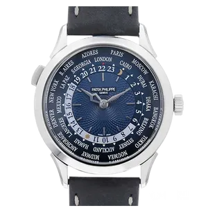 【2024年10月】パテックフィリップ コンプリケーションワールドタイム 5230P-001 プラチナ 38.5mm ブルー 未使用品