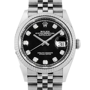 【2025年01月】ロレックス デイトジャスト 126234G ステンレススチール+ホワイトゴールド 36mm ブラック 新品