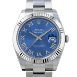 ロレックス デイトジャスト 126334 アズーロブルー ステンレススチール+ホワイトゴールド 41mm