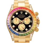116598RBOW イエローゴールド ブラック8Pダイヤ