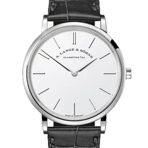 【2023年10月】ランゲアンドゾーネ サクソニア 201.027 ホワイトゴールド 37mm ホワイト 未使用品