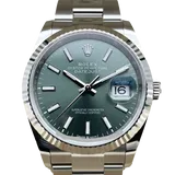 ロレックス デイトジャスト 126234 ミントグリーン ステンレススチール 36mm