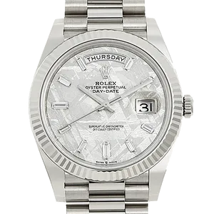 【2025年04月】ロレックス デイデイト 228239 ホワイトゴールド 40mm メテオライト 未使用品