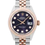 ロレックス デイトジャスト 279171G オーベルジーヌ ステンレススチール+エバーローズゴールド 28mm